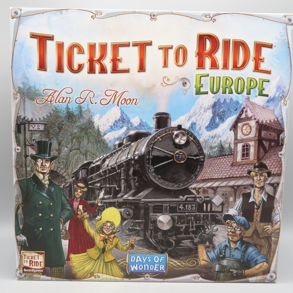 Ticket to Ride Europe Board Game Days of Wonder 7202 Alan R Moon 2021 Train Game